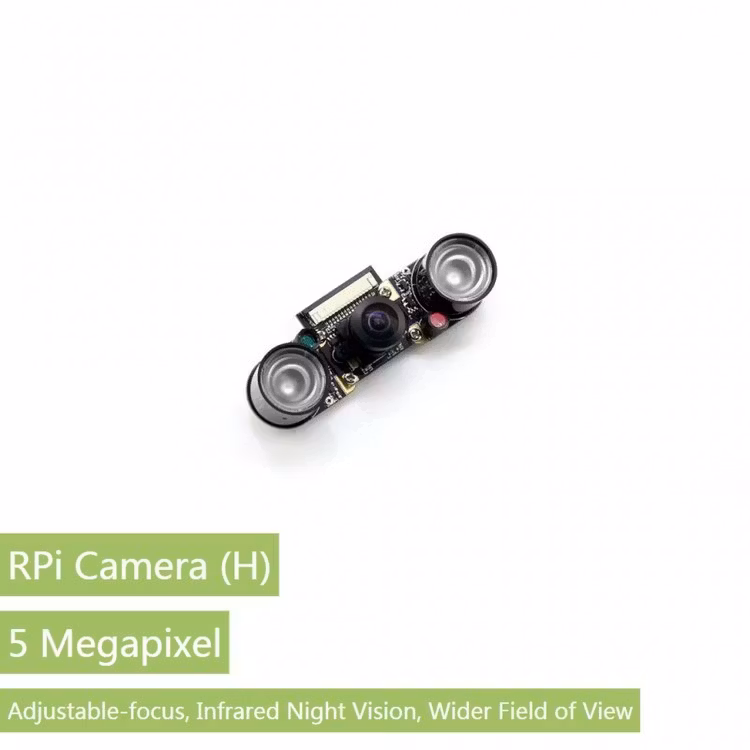 RPi Camera (H), Fisheye Lens, Supports Night Vision