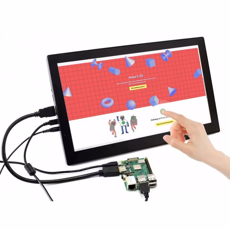 13.3inch HDMI LCD  (H) (with case) V2 (for EU), 1920x1080, IPS