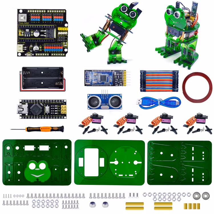 Keyestudio DIY 4-DOF Robot Kit Frog Robot compatible with Arduino Nano
