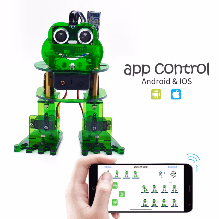 Keyestudio DIY 4-DOF Robot Kit Frog Robot compatible with Arduino Nano