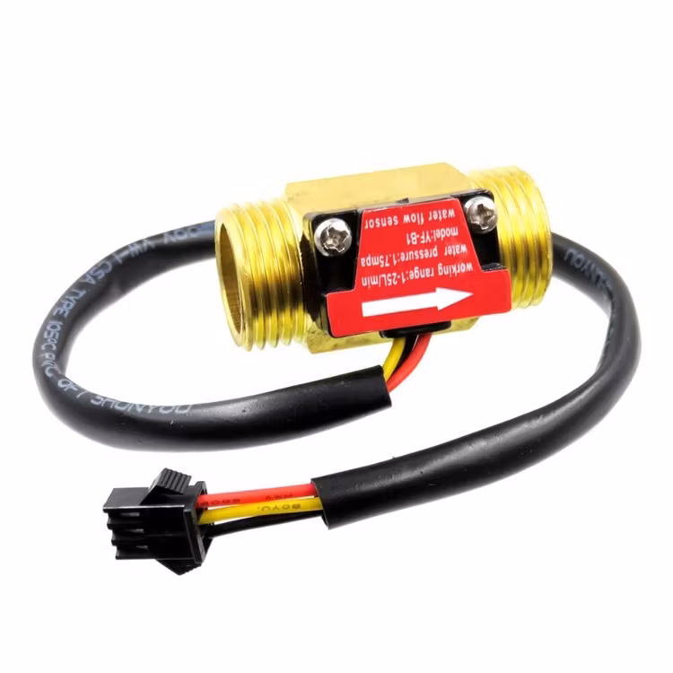 SEA YF-B1 G1/2'' Brass Turbine Flow Meter 1-25L/min Electric Water Heater Copper Flowmeter