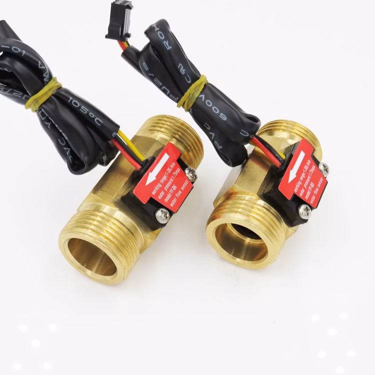 SEA YF-B5 G3/4 Brass water copper flow sensor Turbine meter Magnetic Hall effect sensor