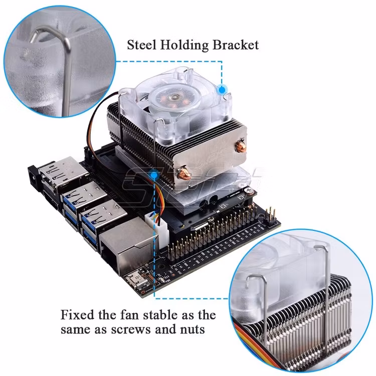 ICE Tower CPU Cooling Fan for Nvidia Jetson Nano