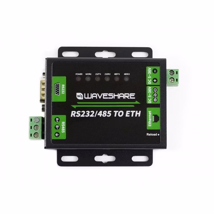 RS232/RS485 to Ethernet Converter support Modbus  EU plug