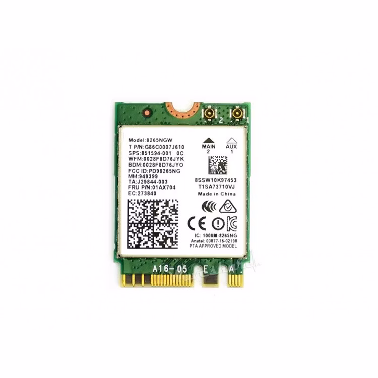 AC8265 Wireless NIC for Jetson Nano, WiFi / Bluetooth