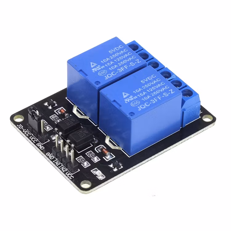 2 Channel Relay Module with Optocoupler Low Level Trigger Expansion Board