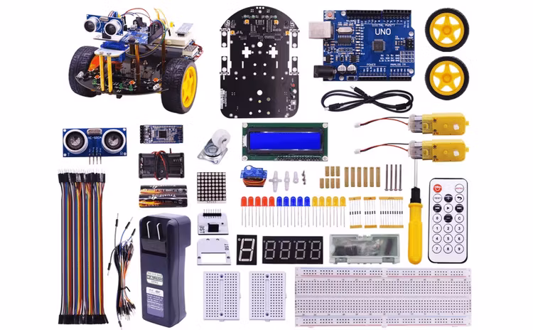 Yahboom Smartduino starter kit and smart robot 2in1 for Arduino Uno R3 compatible with Scratch3.0