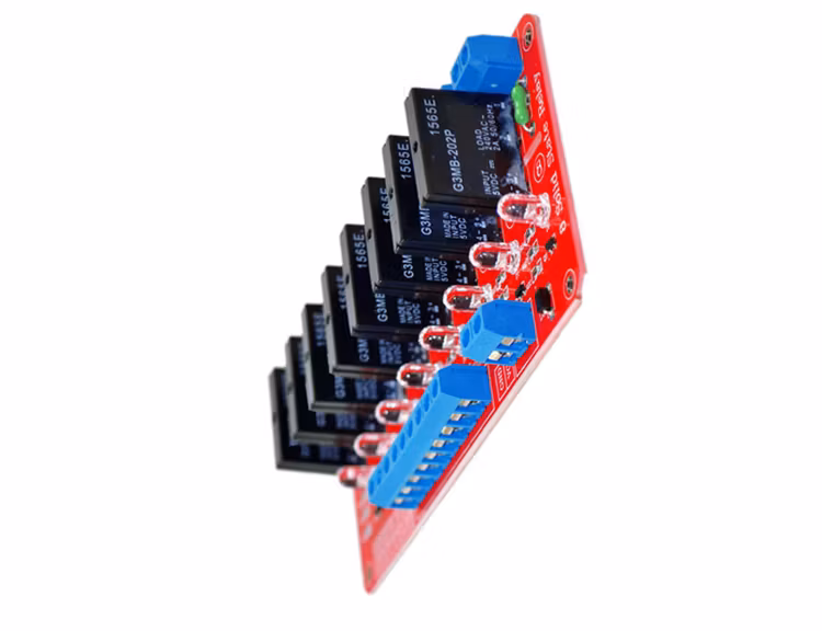 5V 8 Channel SSR Solid State Relay Module Low Level Trigger 2A 240V