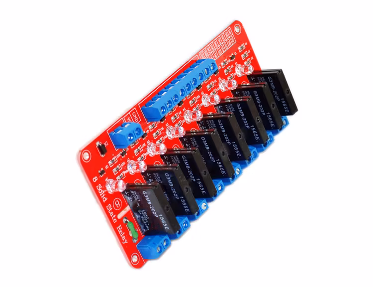 5V 8 Channel SSR Solid State Relay Module Low Level Trigger 2A 240V