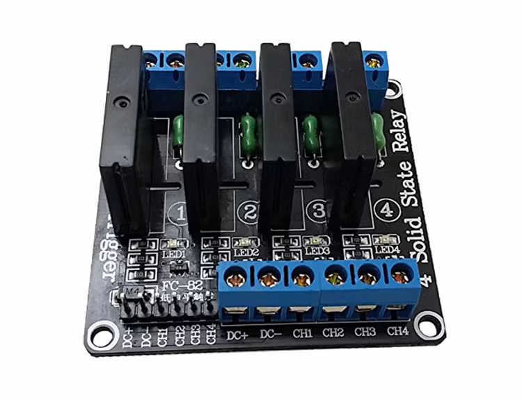 5V 4 Channel Solid State Relay High Low Level Trigger SSR Module Board