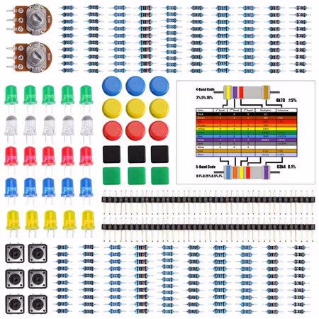 Electronics component pack compatible with Arduino Uno r3 Starter Kit