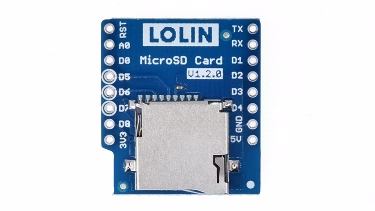 MicroSD card reader for WeMos D1 Mini