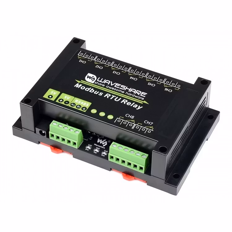 Modbus RTU 8-ch Relay Module with RS485 Interface