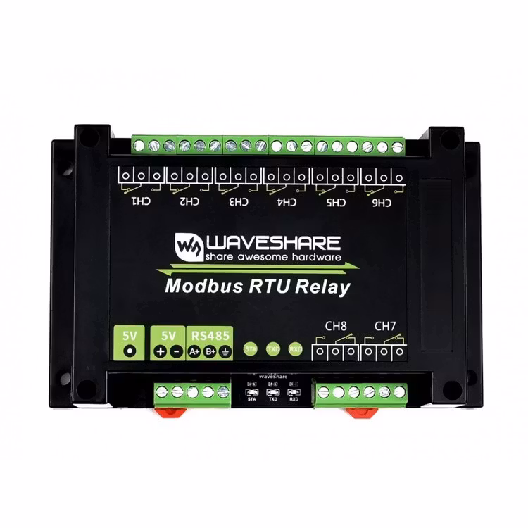 Modbus RTU 8-ch Relay Module with RS485 Interface