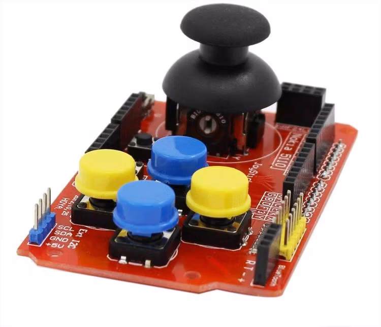 Joystick shield, kompatibel med Arduino