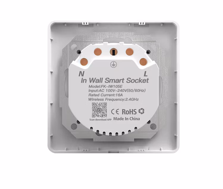Smart eluttag med inbyggd petskydd  WiFi Alexa  Google home