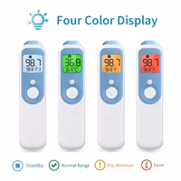 Digital 4 IN 1 Forehead & Ear infrared Thermometer with LED Display