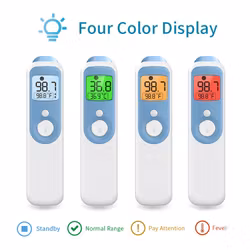 Digital 4 IN 1 Forehead & Ear infrared Thermometer with LED Display