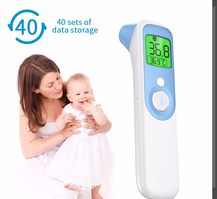 Digital 4 IN 1 Forehead & Ear infrared Thermometer with LED Display