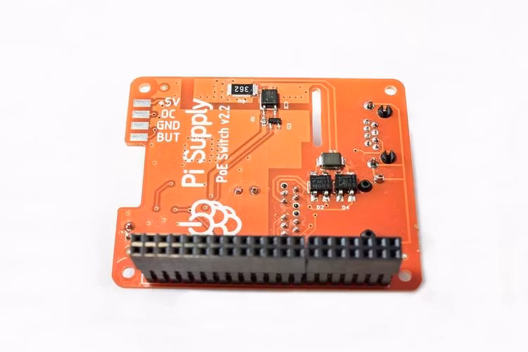 Pi PoE Switch HAT - Power over Ethernet for Raspberry Pi