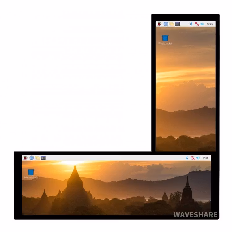7.9inch Capacitive Touch Screen LCD, 400×1280, HDMI, IPS