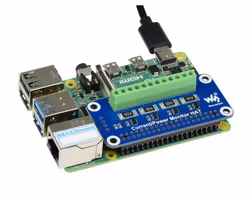 4-ch Current/Voltage/Power Monitor HAT for Raspberry Pi, I2C/SMBus