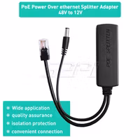 48V to12V PoE splitter module with Gigabit NIC