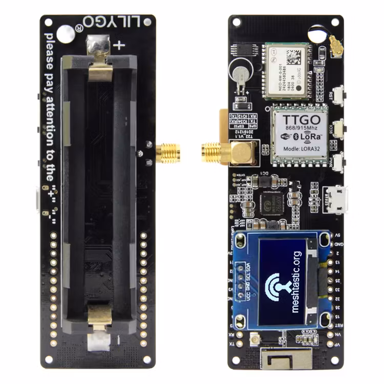 LILYGO® TTGO Meshtastic T-Beam V1.1 ESP32 433/868 Mhz WiFi Bluetooth ESP32 GPS NEO-6M SMA