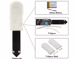 LILYGO®TTGO T-Higrow ESP32 WiFi And Bluetooth Battery And DHT11 Soil Temperature And Humidity Photometric Electrolyte Sensor