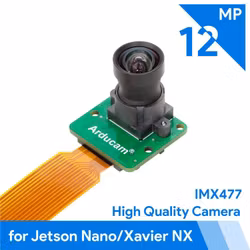 Arducam MINI High Quality Camera with M12 mount lens for Jetson Nano and Xavier NX, 12.3MP 1/2.3 Inch IMX477 HQ Camera Module