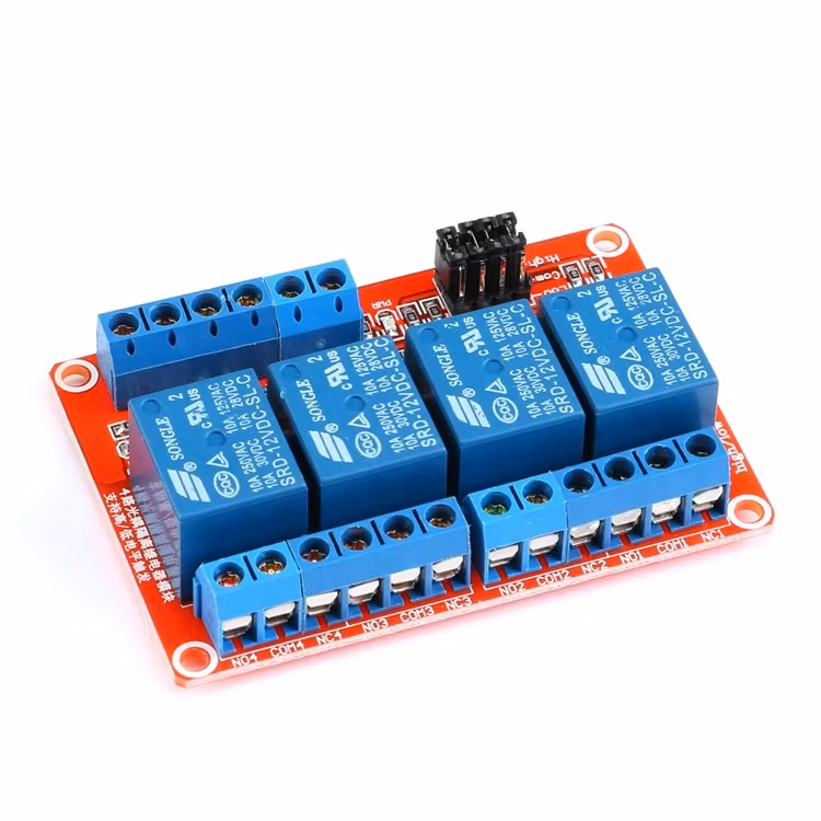 4 channels Relay Module Optocoupler Isolation High and Low Level