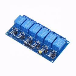 6 Channel Low Level Relay Module with light coupling Expansion Board