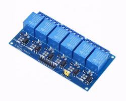 6 Channel Low Level Relay Module with light coupling Expansion Board