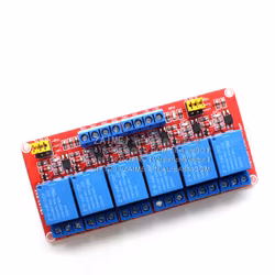 6 Channel Relay Module Optocoupler Isolation High/Low Level Trigger 5V 12V 24V