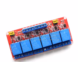 6 Channel Relay Module Optocoupler Isolation High/Low Level Trigger 5V 12V 24V
