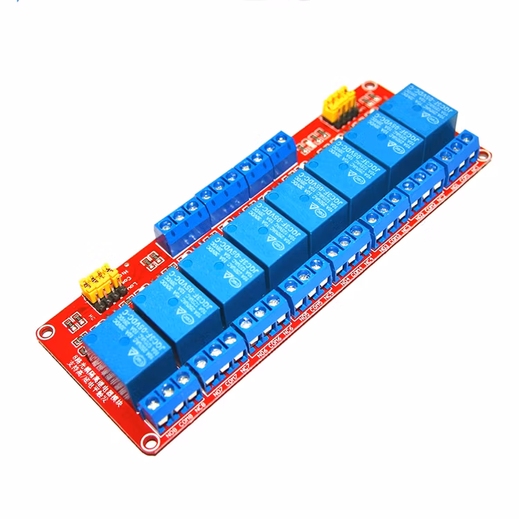 8 Channel Relay Module with Optocoupler Support High and Low Level Trigger