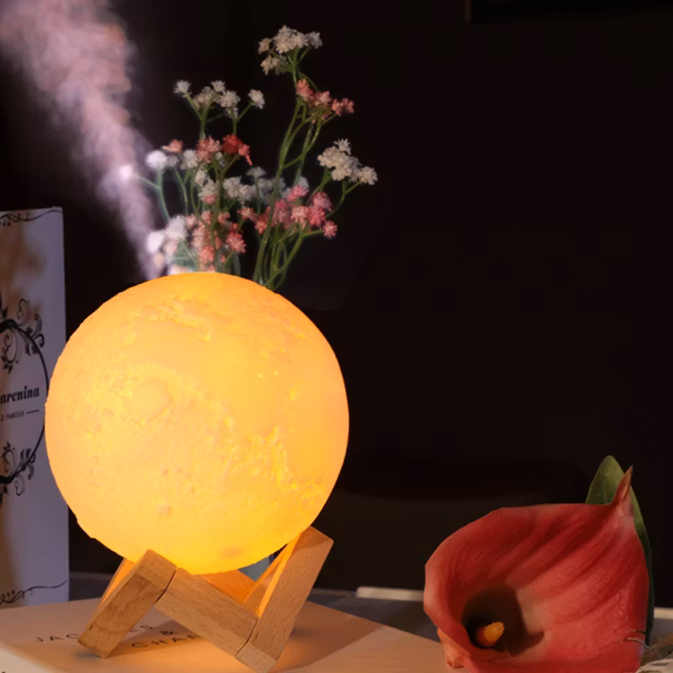 Månlampa med luftfuktare 15cm