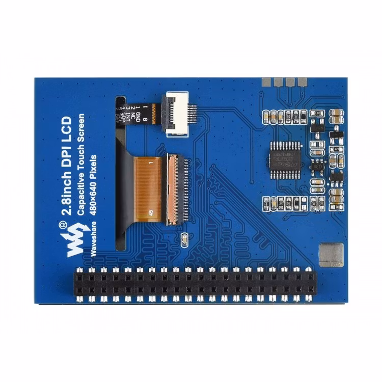 2.8inch Capacitive Touch Screen LCD for Raspberry Pi, 480×640, DPI, IPS