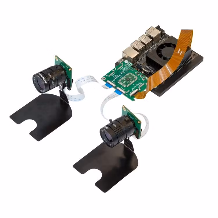 Arducam 12MP*2 Synchronized Stereo Camera Bundle Kit for Nvidia Jetson Nano and Xavier NX