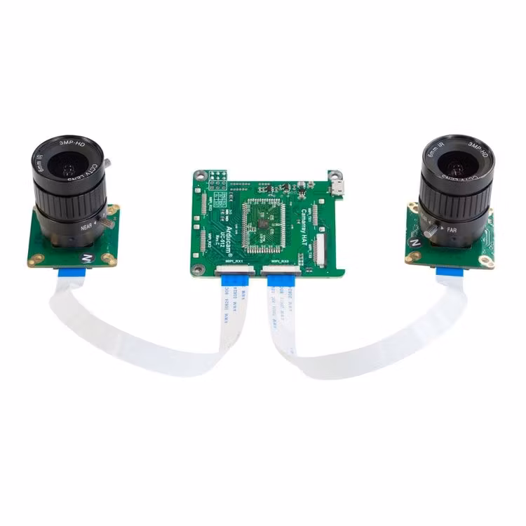 Arducam 12MP*2 Synchronized Stereo Camera Bundle Kit for Nvidia Jetson Nano and Xavier NX