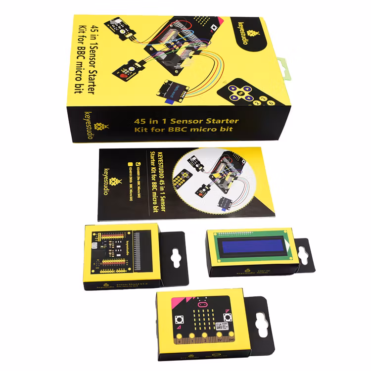 Keyestudio 45 in 1 Sensor Starter Kit For BBC Micro:bit learning projects With Micro:bit mainboard
