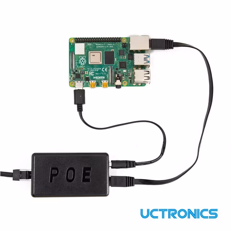 UCTRONICS PoE Gigabit Splitter 5V 4A – Active PoE+ to Barrel Jack, IEEE 802.3at