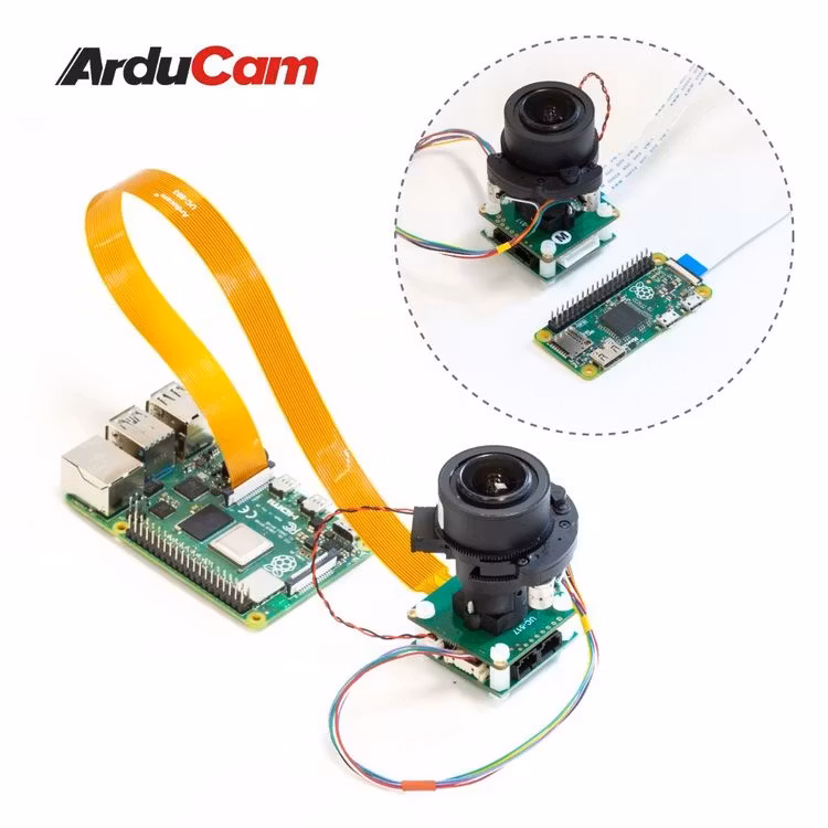 Arducam 12MP IMX477 Pan Tilt Zoom(PTZ) Camera for Raspberry Pi 4 and Jetson Nano