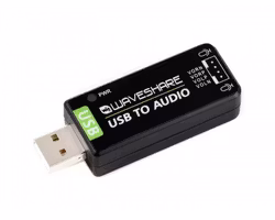 USB Sound Card, Driver-Free, for Raspberry Pi / Jetson Nano kit