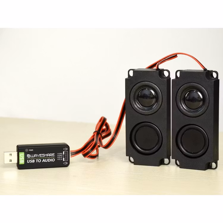 USB Sound Card, Driver-Free, for Raspberry Pi / Jetson Nano kit