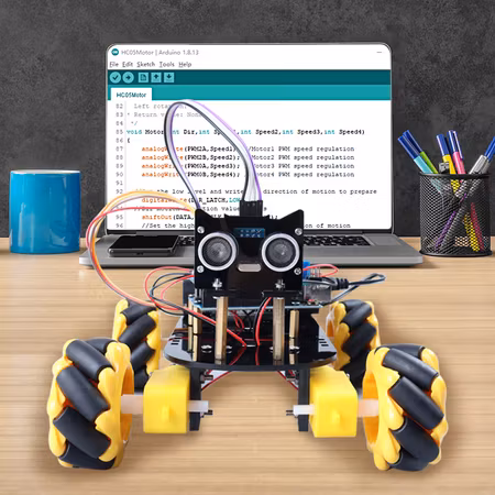 Mecanum 4WD Car Chassis Smart Robot Car Arduino compatible