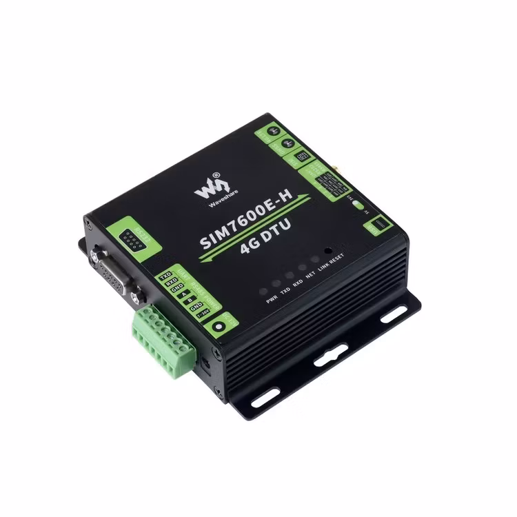 Industrial Grade SIM7600E-H 4G DTU, RS232/485/TTL to 4G LTE, GNSS, for EU