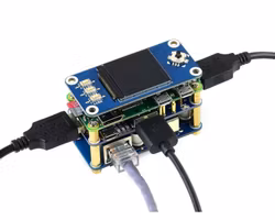 PoE Ethernet / USB HUB HAT for Raspberry Pi Zero, 1x RJ45, 3x USB
