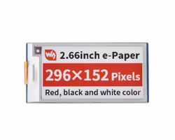 2.66inch E-Paper E-Ink Display Module (B) for Raspberry Pi Pico
