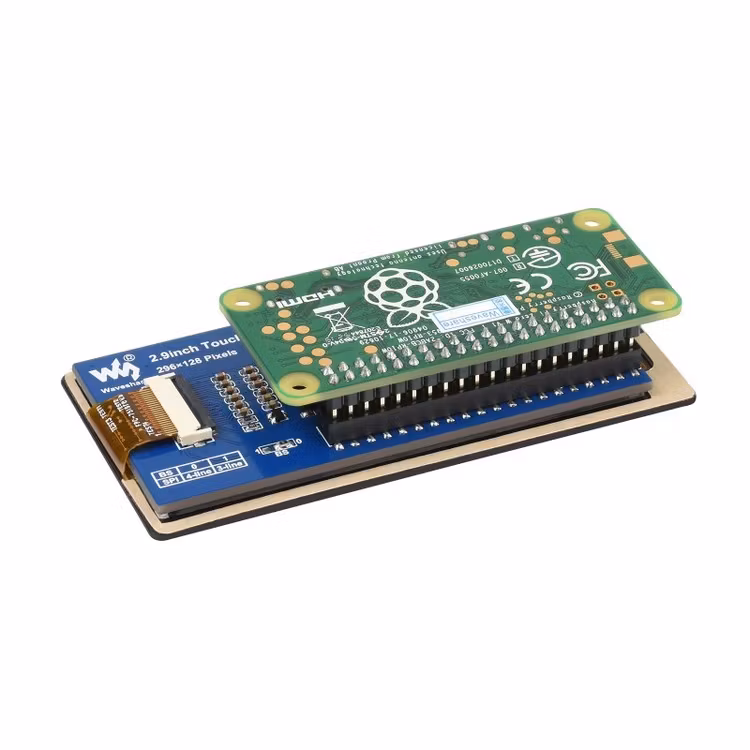 2.9inch Touch E-Paper E-Ink Display HAT for Raspberry Pi, 5-Points Capacitive Touch